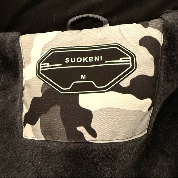 Suokeni Men's Black and Gray Camouflage Ski Jacket med - Picture 6 of 16